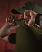 Тактическая мужская пароотводящая футболка L олива (87487) - изображение 6
