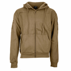 Реглан з капюшоном на блискавці Sturm Mil-Tec TACTICAL HOODIE Coyote 3XL (11472019) - зображення 3