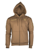 Реглан з капюшоном на блискавці Sturm Mil-Tec TACTICAL HOODIE Coyote S (11472019)