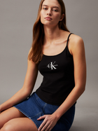 Koszulka na ramiączkach damska Calvin Klein Jeans J20J223105-BEH L Czarna (8720109317756) - obraz 4