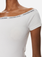 Koszulka damska bawełniana Calvin Klein Jeans J20J223098-YAF S Biała (8720109321807) - obraz 4