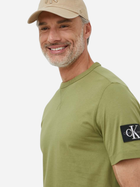 Koszulka męska bawełniana Calvin Klein Jeans J30J323484-L9N 2XL Khaki (8720109345322) - obraz 3