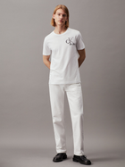 Koszulka męska bawełniana Calvin Klein J30J325498-YAF 2XL Biała (8720109362763) - obraz 3
