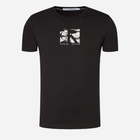Koszulka męska bawełniana Calvin Klein Jeans J30J325204-BEH L Czarna (8720109350500) - obraz 4