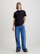 Koszulka męska bawełniana Calvin Klein Jeans J30J325489-BEH XL Czarna (8720109352245) - obraz 3