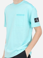 Koszulka męska bawełniana Calvin Klein Jeans J30J325215-CCP 2XL Błękitna (8720109363807) - obraz 3