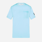 Koszulka męska bawełniana Calvin Klein Jeans J30J325215-CCP 2XL Błękitna (8720109363807) - obraz 4