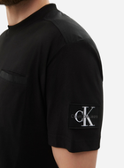 Koszulka męska bawełniana Calvin Klein Jeans J30J325215-BEH S Czarna (8720109376593) - obraz 4
