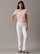 Футболка бавовняна коротка жіноча Calvin Klein Jeans J20J223113-TF6 XS Світло-рожева (8720109791860) - зображення 3