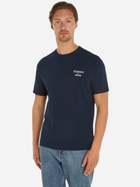 Koszulka męska bawełniana Tommy Jeans DM0DM18872-C1G 3XL Granatowa (8720645867593) - obraz 1