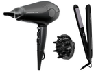 Фен Rowenta Ultra Silence CV6430F0 + Выпрямитель для волос Rowenta Optiliss + SF3320F0 (комплект)