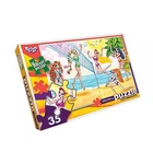 Мягкие пазлы «Пляжный волейбол», 35 элементов DANKO TOYS (S35-09-02)