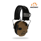 Активні навушники Walker's Razor Slim Original з патчами (коричневий) - зображення 1