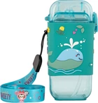 Поїльник Baby Team з силіконовою трубочкою та ремінцем 225 мл (5091)