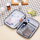 Аптечка-сумка, дорожній органайзер першої допомоги для зберігання ліків / таблеток / медикаментів, набір 3 шт, синій (84256163) - зображення 4
