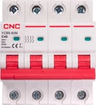 Модульный автоматический выключатель CNC Electric YCB9-80M 4P C40 6ka (NV821631)