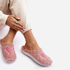 Жіночі домашні капці утеплені із закритим носком Inblu EC000099 37 Рожеві (5905677966527) - зображення 3