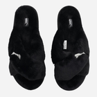 Жіночі домашні капці утеплені з відкритим носком Puma Fluff X Strap 384936-01 37 Чорні (4064533870659) - зображення 5