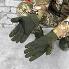 Щільні захисні Рукавиці Patriot із Відкидними пальцями та гумовими Накладками олива розмір L - зображення 3