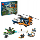 Zestaw klocków LEGO City Helikopter badaczy dżungli w bazie 881 elementów (60437) - obraz 3