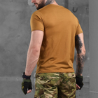 Чоловіча футболка Coolmax з принтом "Завжди перші" койот розмір L - зображення 3
