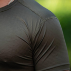 Чоловіча сітчаста футболка джерсі олива розмір 2XL - зображення 2