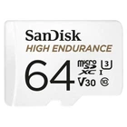 Карта пам'яті microSD 64Gb SanDisk High Endurance C10 UHS-I U3 V30 + SD adapter (SDSQQNR-064G-GN6IA)