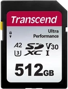 Карта памяти SD 512Gb Transcend C10 UHS-I U3 A2 (TS512GSDC340S)