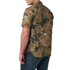 Рубашка тактическая 5.11 Tactical® Wyatt Print Short Sleeve Shirt 2XL Sage Green Canopy Camo - изображение 3