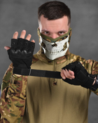 Рукавички безпалі outdoor tactics із захистом black 00 M - зображення 1