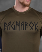 Тактическая потоотводящая футболка oblivion tactical ragnarok олива M - изображение 3