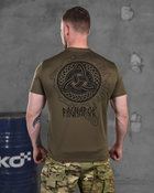 Тактическая потоотводящая футболка oblivion tactical ragnarok олива M - изображение 6