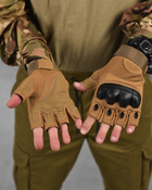 Перчатки беспалые outdoor tactics с защитой coyot 0 L - изображение 4
