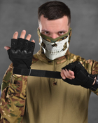 Рукавички безпалі outdoor tactics із захистом black 00 XL