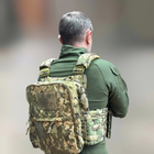 Подсумок-рюкзак сухарный на плитоноску с Молли, Пиксель, Cordura, сумка сухарная тактическая, сумка сухарка