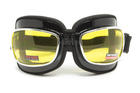Очки защитные с уплотнителем Global Vision Retro Joe (yellow) желтые - изображение 5