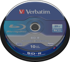 Dyski Verbatim BD-R 25GB 6x Cake 10 szt (0023942437420) - obraz 1