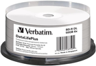 Диски Verbatim BD-R DL 50GB 6x Wide White Thermal Printable Brand spindle 25 шт (0023942437505) - зображення 1