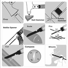 Топор тактический, набор для выживания 9в1 VT36 - изображение 3