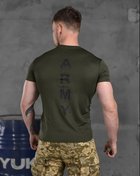 Футболка тактическая Klost Military из ткани CoolPass, "ARMY", олива, S - изображение 2