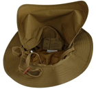 Панама Sturm Mil-Tec British Boonie Hat with Neck Flap R/S L Coyote - зображення 7