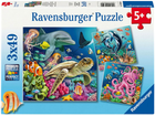 Пазл Ravensburger Under Water 3 x 49 елементів (4005555008590) - зображення 1