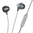 Навушники Hoco Smart metal universal earphones with microphone M125 сірі