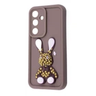 Чохол мультяшний з фігурками Pretty Things Case для Samsung Galaxy S21 FE (G990B) Brown Rabbit