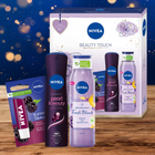 Набір косметики для догляду Nivea Beauty Touch Антиперспірант-спрей 150 мл + Гель для душу 300 мл + Помада для губ 4.8 г (9005800361543) - зображення 6