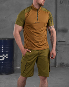 Чоловічий літній комплект костюм шорти+футболка 5.11 Tactical M койот (87455) - зображення 1
