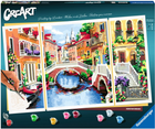 Malowanie po numerach Ravensburger CreArt Triptych Venetian Dreams 80 x 50 cm (4005556201358) - obraz 1