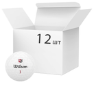 М'ячі для гольфу Wilson Duo Soft білі 12 штук (97512686990) - зображення 1