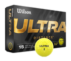 М'ячі для гольфу Wilson Ultra Distantance жовті 15 штук (97512703772) - зображення 1