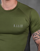 Компрессионная тактическая футболка . олива XL - изображение 4
